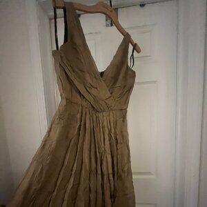 Gold party dress